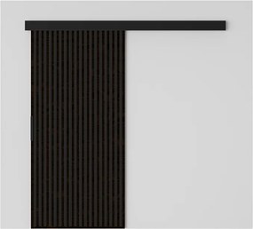 Ușă glisantă Perion – 96x1.6x205 cm – Wenge / Negru