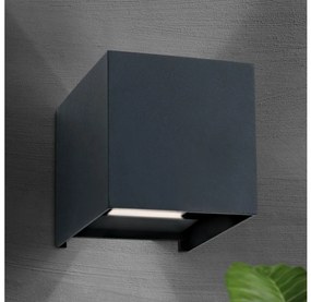Aplică LED de exterior Orion AL 11-1192 CUBE 2xLED/3W/230V IP54 antracit