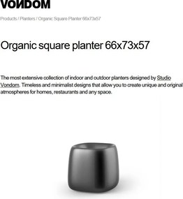 Ghiveci plante design decorativ exterior/interior Organic SQUARE 66x73x57cm