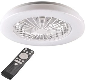 Plafonieră LED dimabilă cu ventilator LIBYA LED/48W/230V 3000-6500K + telecomandă