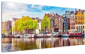 Tablou - Case dansatoare, Amsterdam (120x50 cm)