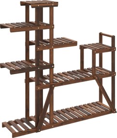 vidaXL Suport pentru flori, 110x25x111 cm, lemn masiv de brad