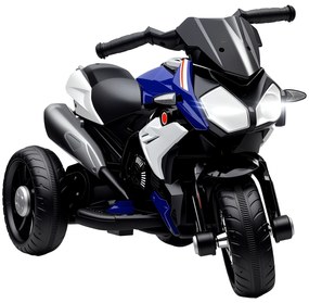 HOMCOM Motocicletă Electrică pentru Copii 3-5 Ani, Max. 25kg, cu Baterie 6V, Albastru | Aosom Romania