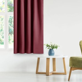 Draperie burgundy dimout (semi-opacă) 140x245 cm Kierra – Restilo