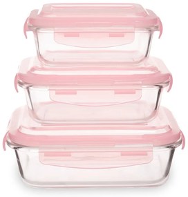 Recipiente de alimente 3 buc. din sticlă Freska – Premier Housewares