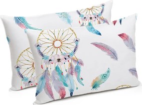 Set Alcam 2 perne microfibra 50x70 cm si pilota matlasata 180x200 cm, Dream Catcher