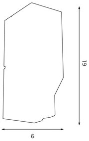 Aplică WALL 1xGU10/8W/230V albă/alamă