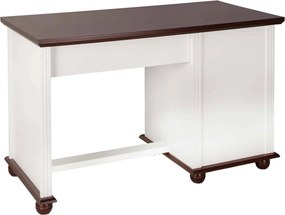 Birou lemn masiv alb Arlo 120x60cm /Maro