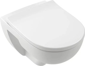 Set vas WC suspendat Villeroy&Boch O.Novo TwistFlush Rimless alb cu capac softclose