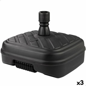 Bază pentru Umbrelă de Soare Aktive Antracit Plastic 56 x 40 x 56 cm (3 Unități)