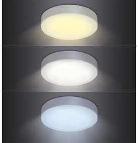 Solight WD172 - Plafonieră LED 18W/230V 3000/4000/6000K Ø 22,5 cm, albă