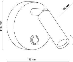 Spot de perete ENZO 1xG9/8W/230V alb