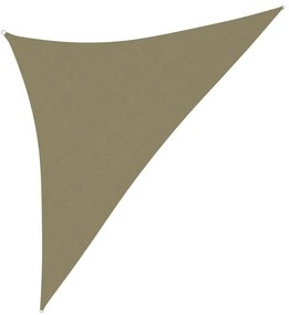 Parasolar, bej, 2,5x2,5x3,5 m, tesatura oxford, triunghiular