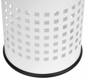 Alda Coș de gunoi Officer perforat 7 l, alb, 7 l