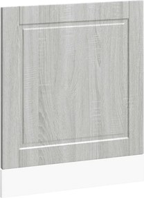 vidaXL Panou pentru mașină de spălat vase gri Sonoma lemn prelucrat