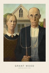 Reproducere American Gothic (Iconic Bestselling Portrait) - Grant Wood