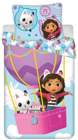 Gabby&#039;s Dollhouse Balloon set lenjerie pat 140×200cm, 70×90 cm