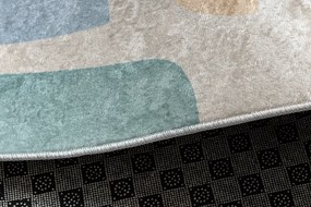 BAMBINO 61460 covor lavabil Geometrică pentru copii anti-alunecare - bej / albastru