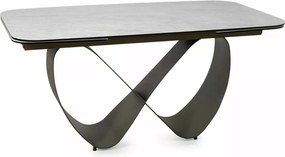 Masa extensibilă Infinity Ceramic bej mat/cupru L160-240xl95 cm