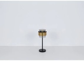 Veioza, lampa de masa design modern MILLEY negru, auriu