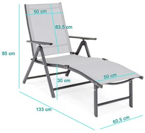 Sezlong Comfort, inclinabil si reglabil