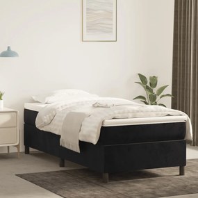 3121092 vidaXL Cadru de pat, negru, 90x190 cm, catifea