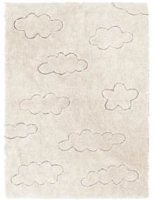 Covor pentru copii crem lavabil/țesut manual din bumbac 140x200 cm Clouds – Lorena Canals