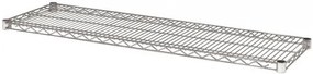 Polita pentru rafturi depozitare modulare crom din metal, 120x35 cm, Lux Bizzotto