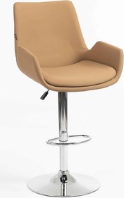 HR240W Scaun Carmel Piele Ecologica Premium Soft cu Bază Cromata