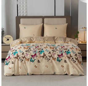 Lenjerie de pat din microfibra flanel VIVA BUTTERFLY crem Dimensiune lenjerie de pat: 70 x 90 cm | 140 x 200 cm