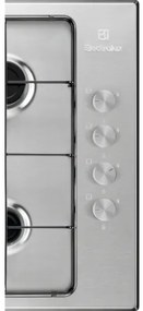 Plita incorporabila Electrolux KGS6404SX, Gaz, 4 Arzatoare, Aprindere electrica integrata, Inox, 60 cm