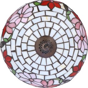 Lampa de masa Tiffany Flower h 45 cm, abajur 30 cm