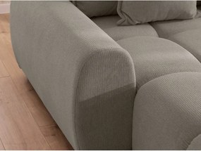 Colțar taupe (cu colț pe partea stângă/cu șezlong) Albane – Ropez