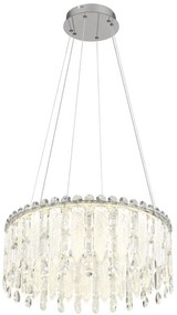 Lustra LED suspendata cu telecomanda KLUNKA crom