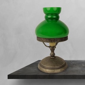 Veioza din alama stil nautic clasic Belle Epoque verde