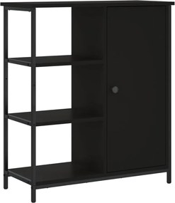 vidaXL Servantă, negru, 70x30x80 cm, lemn prelucrat