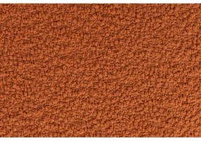 Taburet cărămiziu cu tapițerie din țesătură bouclé Marcos – White Label