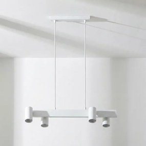 Brilagi - Lustra LED RGBW reglabilă pe cablu SELE 4xGU10/6,5W/230V albă