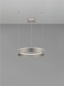 Lustra LED design circular OLIVIA nickel D-60cm