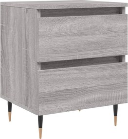 vidaXL Noptieră, gri sonoma, 40x35x50 cm, lemn compozit