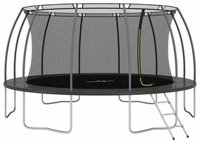 vidaXL Set trambulină rotundă, 488x90 cm, 150 kg