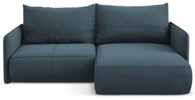 Colțar albastru extensibil/cu spațiu de depozitare (cu colț pe partea dreaptă) Nanea – Makamii