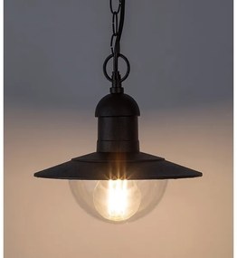 Brilagi MOLDE - lampă suspendată pentru exterior, 1xE27/60W, IP44, negru