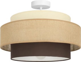 Brilagi - Lustră aplicată RESNA, 1xE27/60W/230V, Ø 40 cm, bej/negru