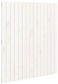 824934 vidaXL Tăblie de pat pentru perete, alb, 95,5x3x110 cm, lemn masiv pin