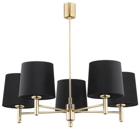 Candelabru modern design elegant PONTE 5L negru