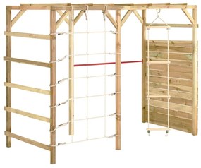 vidaXL Cadru de cățărare, 240x100x170 cm, lemn de pin tratat