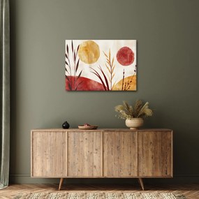 Tablou - Plante și cercuri (70x50 cm)