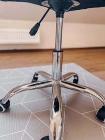 OFERTA Scaun de birou negru AVOLA VELVET II. calitate