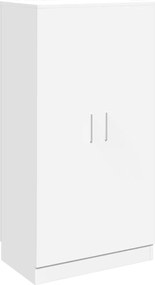 vidaXL Pantofar cu 7 rafturi, alb